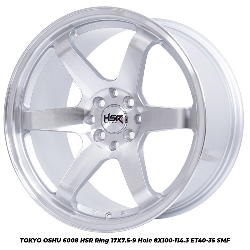 VELG MOBIL BELANG RING 17 HSR TOKYO R17 SILVER UNTUK GRAND LIVINA AVANZA RAIZE