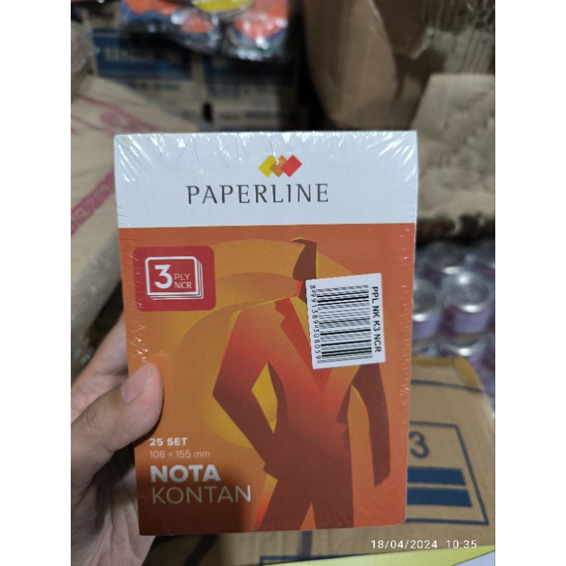 

Nota Kontan Kecil NCR 3 PLY Paperline isi 10