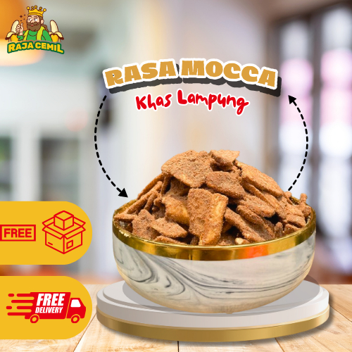 

Keripik Pisang Kepok Rasa Mocca RAJACEMIL Lampung