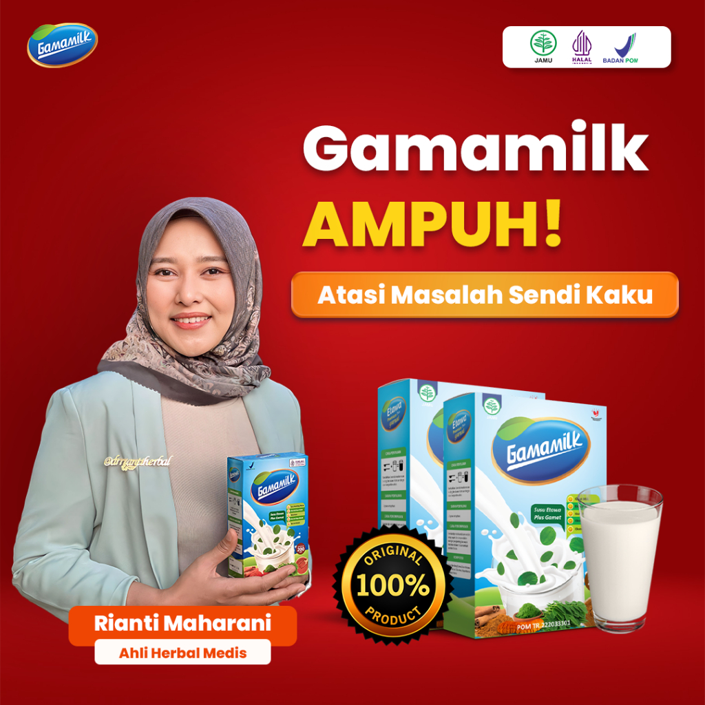 

GAMAMILK - Susu Etawa Spesialis Mengatasi Sendi Kaku dan Nyeri Pesendian Bersertifikat HALAL & BPOM