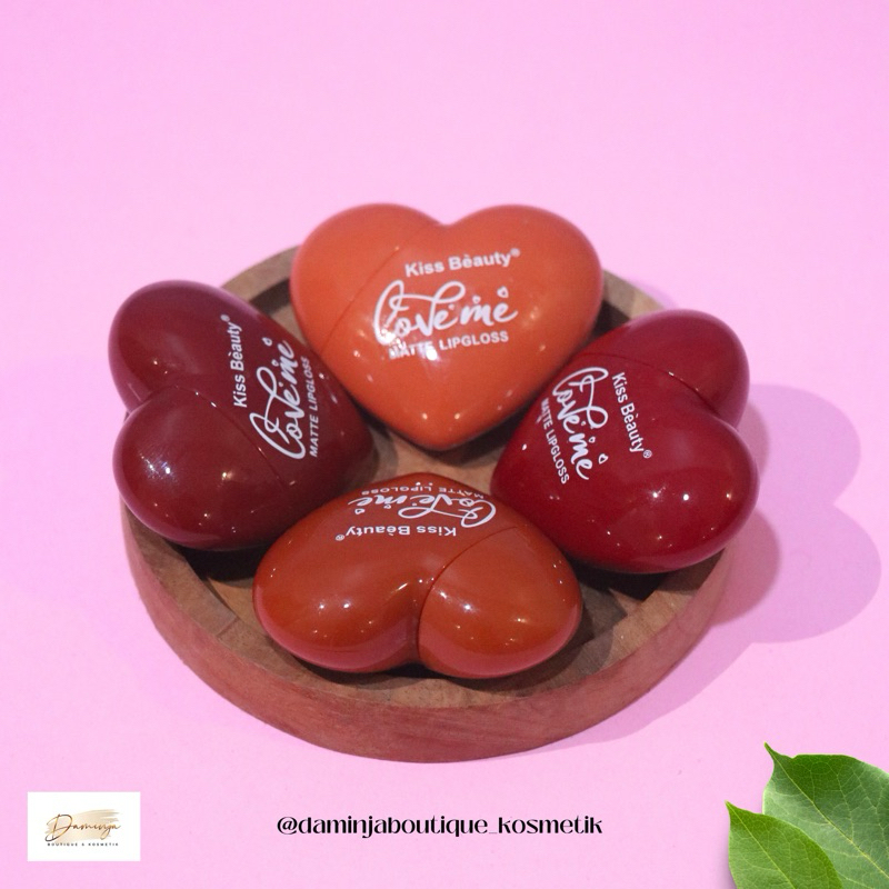 Kiss beauty love me lipgloss matte asli 100% Thailand