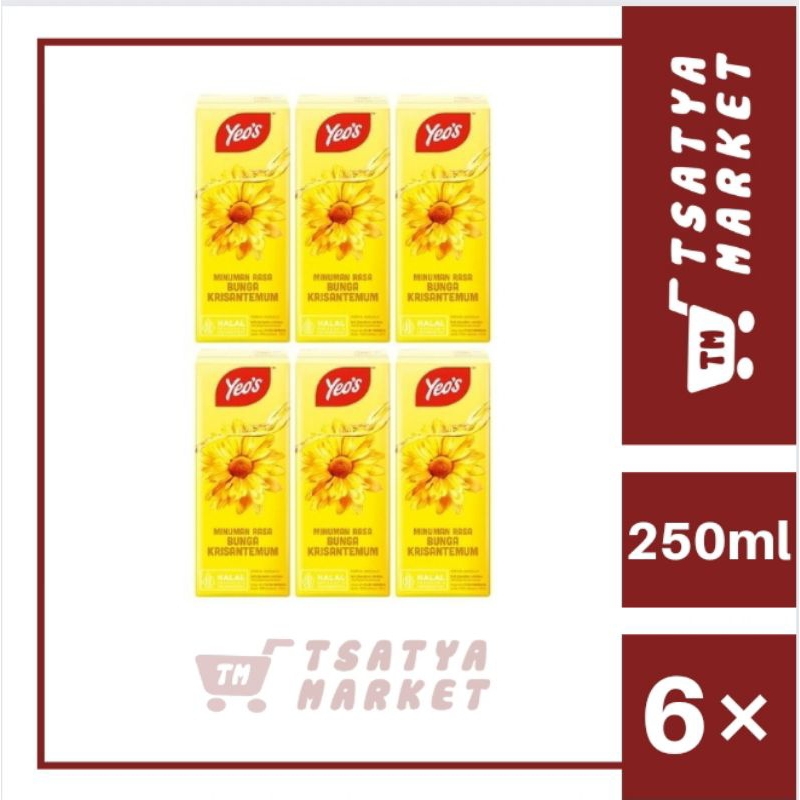 

YEO'S MINUMAN BUNGA KRISANTEMUM 6PCS @250ML
