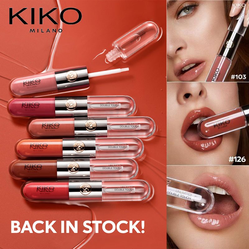 KIKO Milano Minshzee Double Lip Gloss Fog Matte 2 in 1 Double Touch Lipstick 6ml
