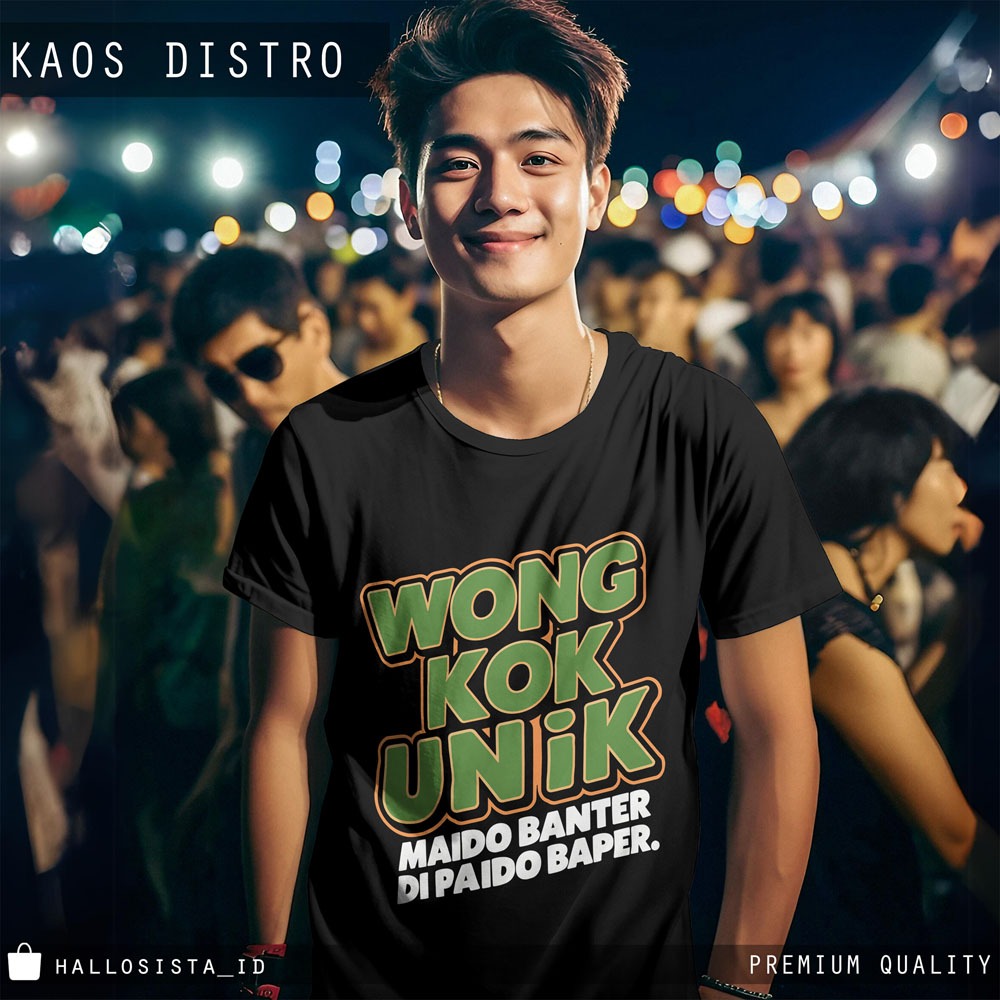 Kaos Wong Kok Unik PDK496 - Meme Jawa Oblong Baju Distro Unisex