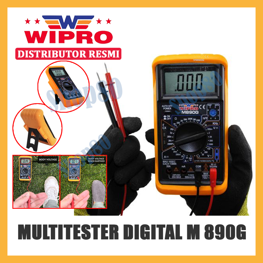 Wipro Multitester Digital Avometer Multimeter Multi Tester M 890G