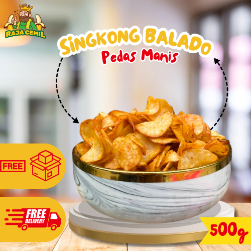 

500gram Keripik Singkong Pedas Keripik Singkong Balado