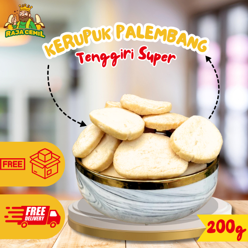 

200gram KERUPUK PALEMBANG SUPER ASLI IKAN TENGGIRI KEMPLANG KHAS PALEMBANG