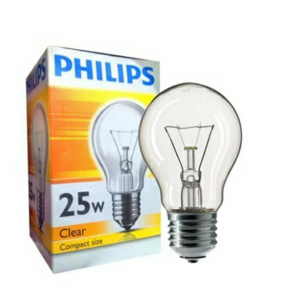 BOHLAM PHILIPS CLEAR 25W Lampu Pijar Clear Philips 25W Philips Class 25W