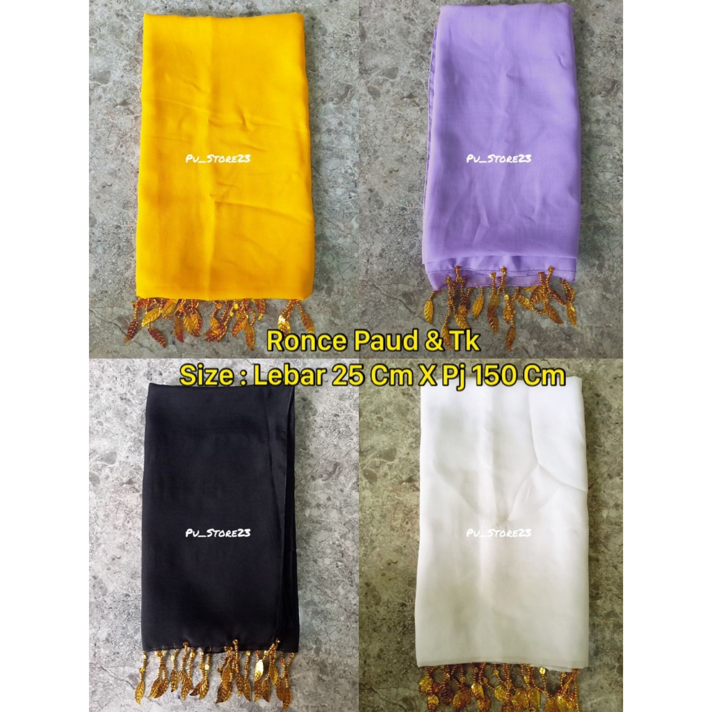 selendang tari ronce Anak Paud / TK, sampor tari anak  ronce  ( 150 x 25 cm)