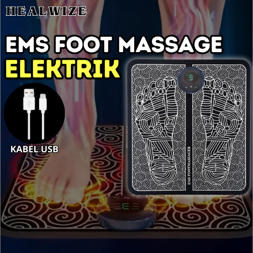 HEALWIZE Ems Foot Massager Alat Pijat Kaki  Pad Akupuntur Listrik Pulse Elektrik Foot Mattress USB