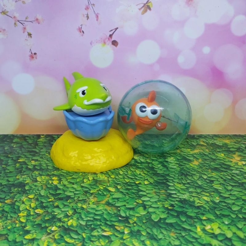 Set 2pcs Pinkfong figure Baby Shark mainan happy meal mcd