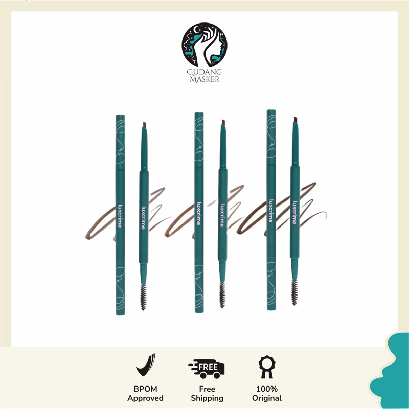 LUXCRIME Slim Triangle Precision Brow Pencil - Pensil Alis