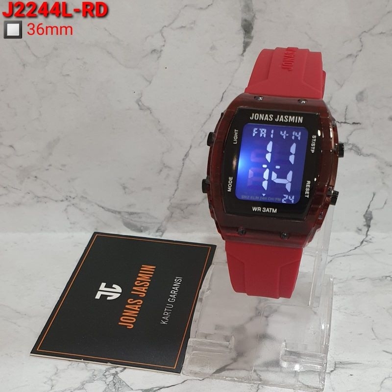 jonas Jasmin 2244 Jam tangan wanita Rubber  Digital