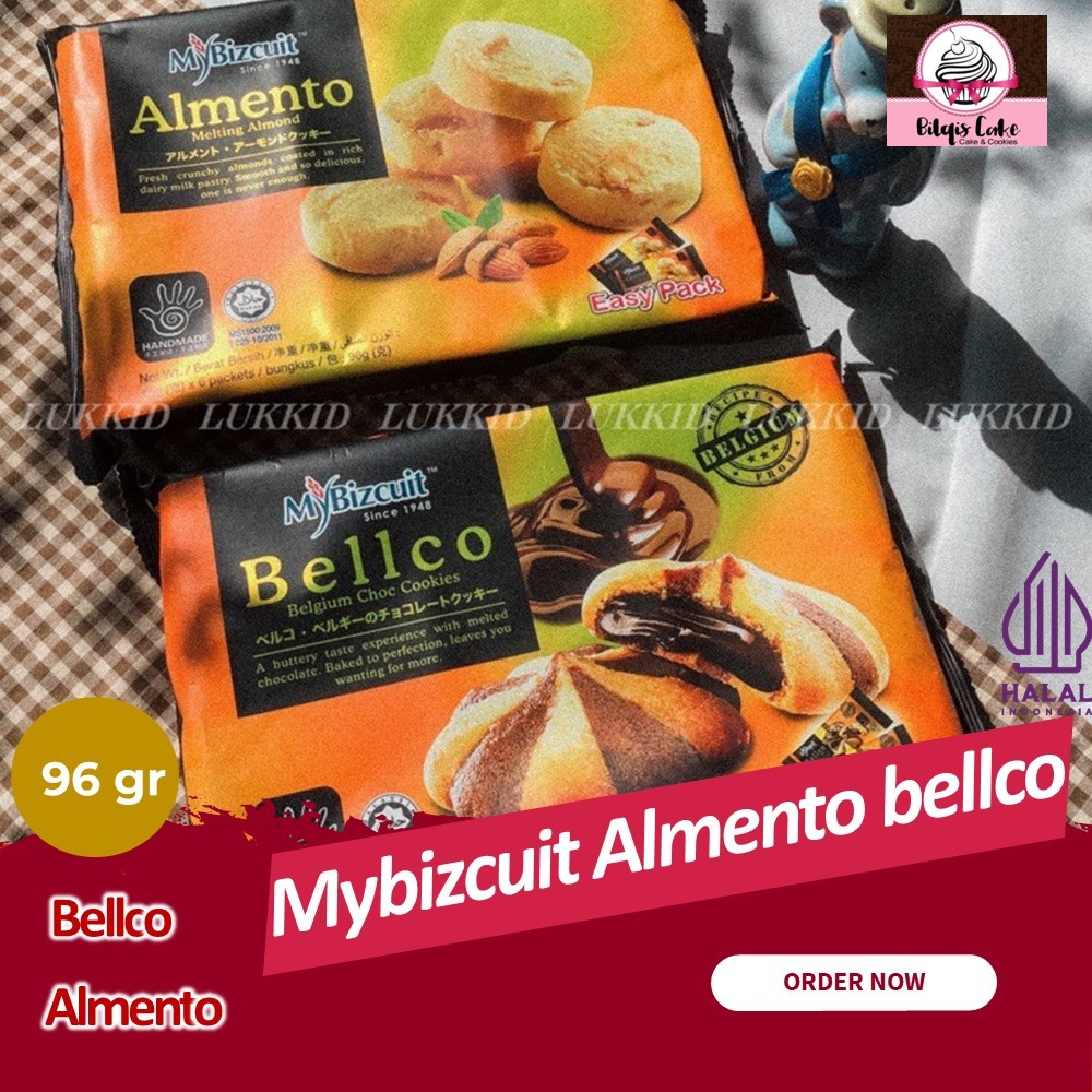 

Mybizcuit Almento Crunchy Almond Bellco Belgium Chocolate Cookies 120 Gram