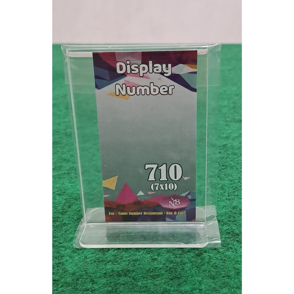 

Display Number/ No Meja Acrylic T-7x10cm