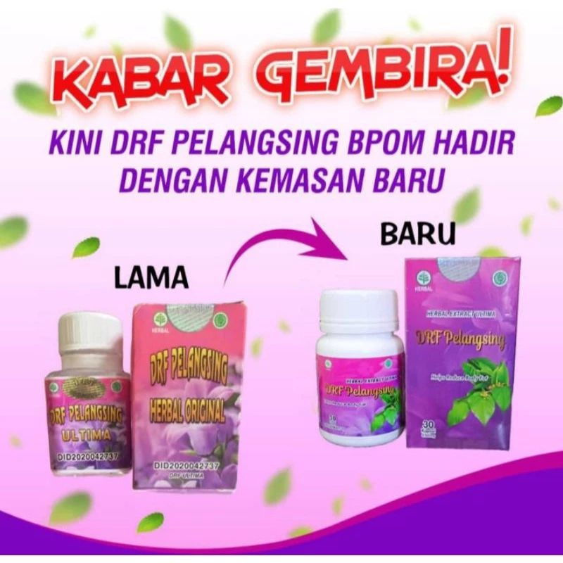 DRF Ultima//Herbal pelangsing DRF BPOM
