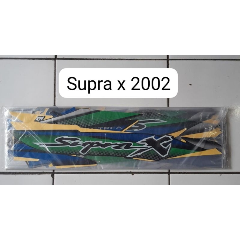Stiker ori Supra x 2002 Striping Honda Supra lama full body