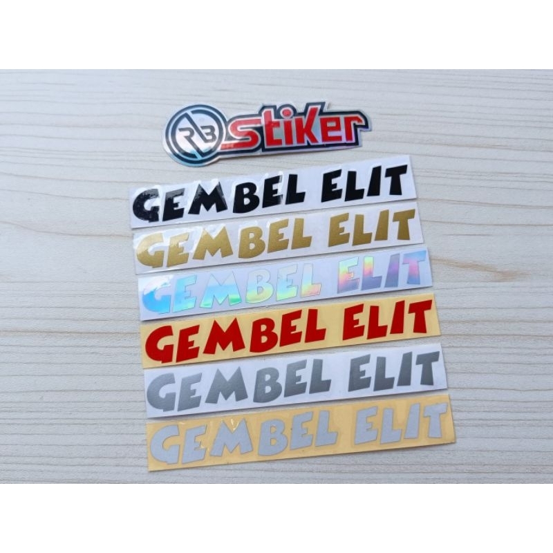 Stiker cutting gembel elit