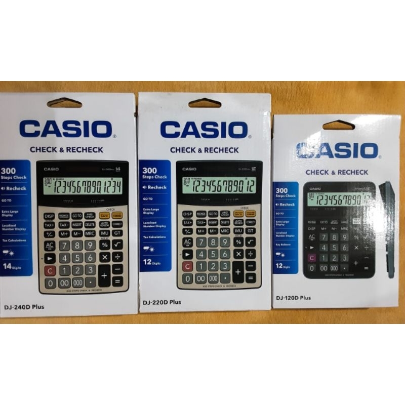 

KALKULATOR CASIO DJ 120D / DJ 220D / DJ 240D PLUS ORIGINAL CHECK& CORRECT