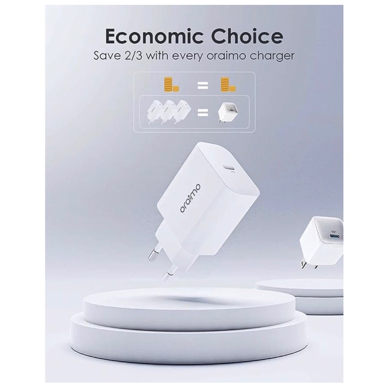 Charger Oraimo OCW-E106S / PD 20watt/ Super Fast Charging