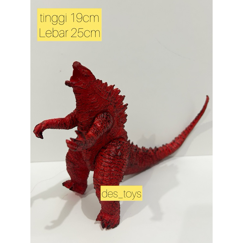 NEW MAINAN ANAK ACTION FIGURE GODZILLA GODZILA MERAH MONSTER PAJANGAN KOLEKSI