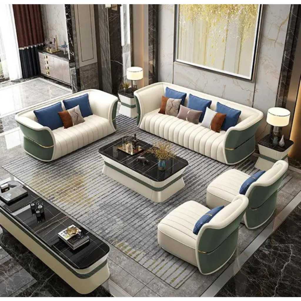 FULL SET SOFA 3211 ANTARTICA MODERN PREMIUM GRADE LUXURY / SOFA 321 MEGAH MEWAH Fullset Sofa 3211 12