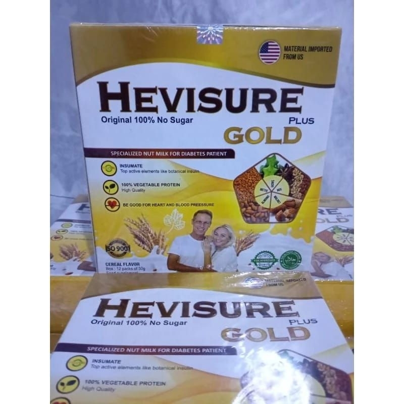 

HEVISURE GOLD MILK susu diabetes kencing manis Penstabil kadar gula darah Original BPOM