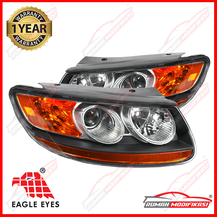 HEAD LAMP -HYUNDAI SANTA FE- 2007-2009 – BLACK