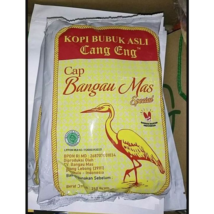 

Kopi bubuk Asli Cap Bangau Mas