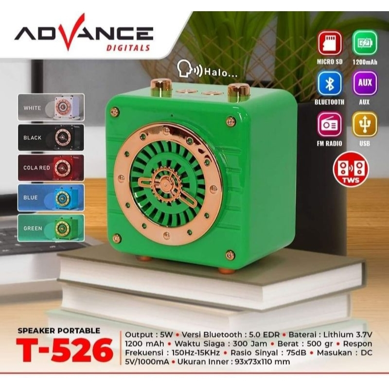 Advance Speaker Portable T-526 Speaker Mini Portable Kotak