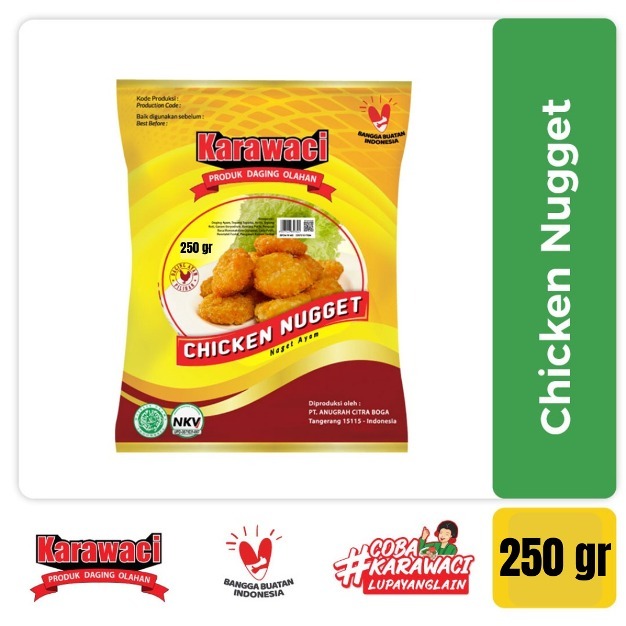 

Chicken Nugget Karawaci 250gr | Chicken Naget Ayam Karawaci