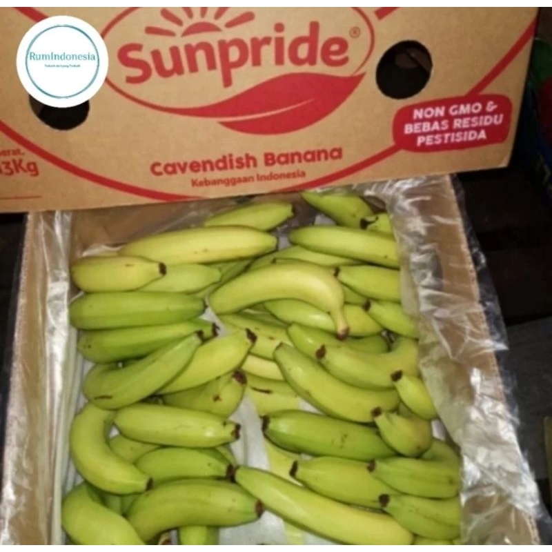 pisang cavendish 1 dus isi 13 kg / pisang Sunpride 1 dus isi 13 kg