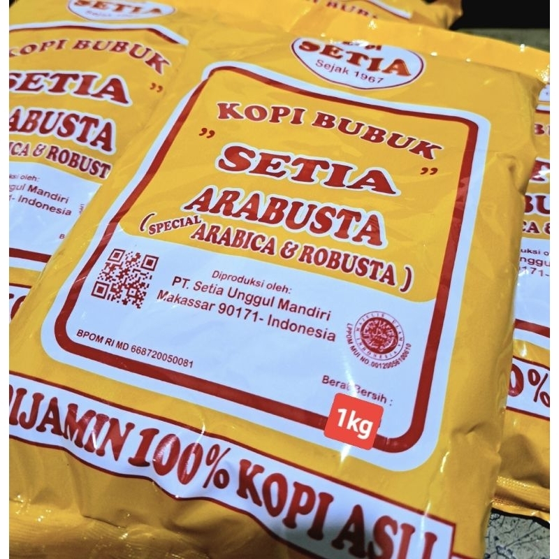 

Kopi Setia Spesial (Arabica + Robusta) 1kg - BUBUK/ BIJI