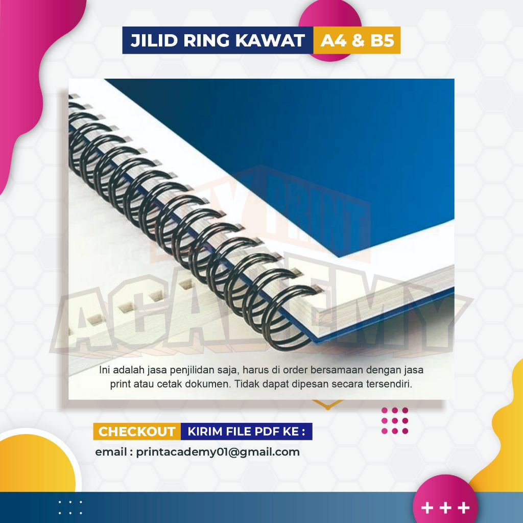 JILID RING KAWAT A4 & B5 SPIRAL KAWAT A4 & B5