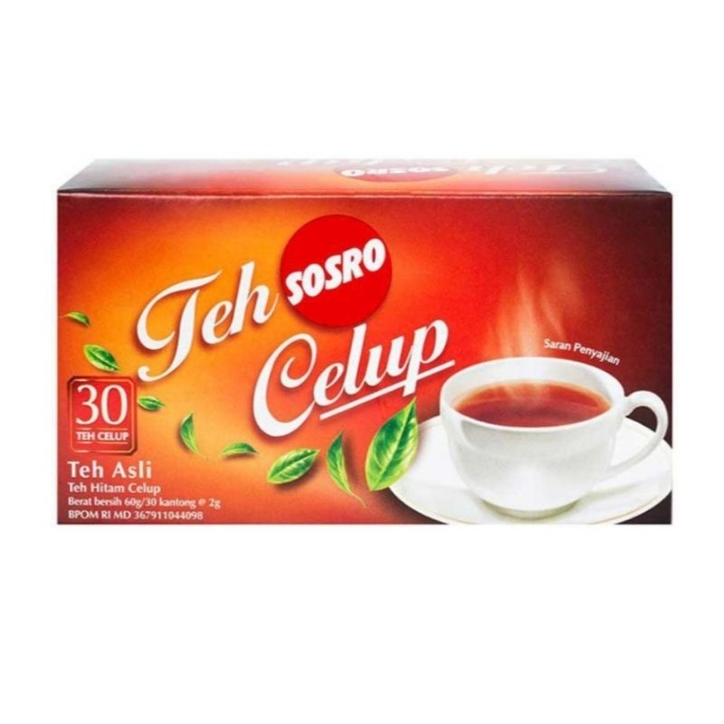 

Sosro Teh Celup Hitam 30 Kantung Celup