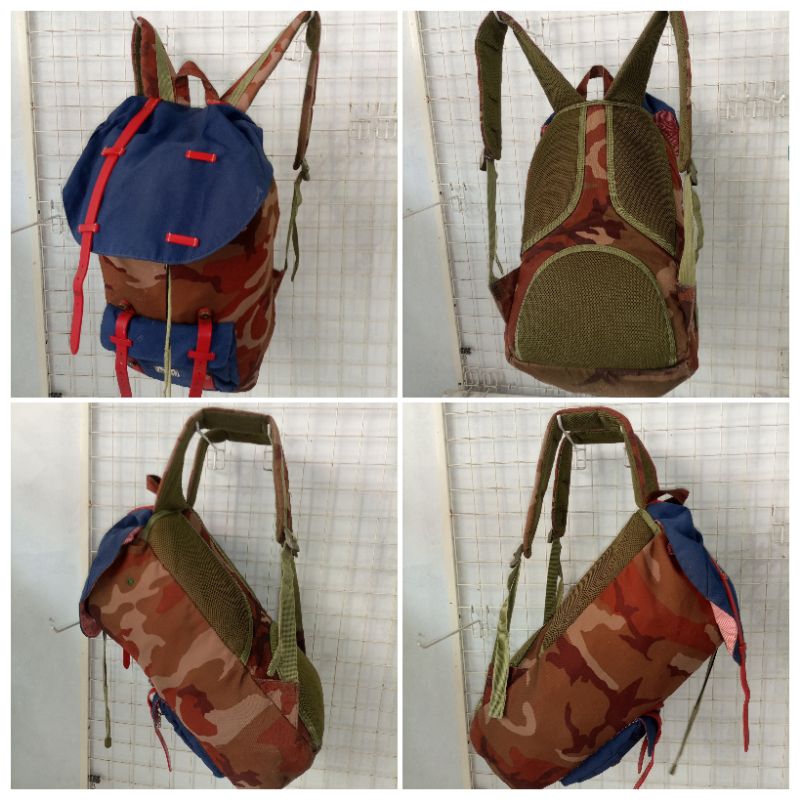 Herschel backpack-military color-preloved-alas17x27cm tinggi44cm