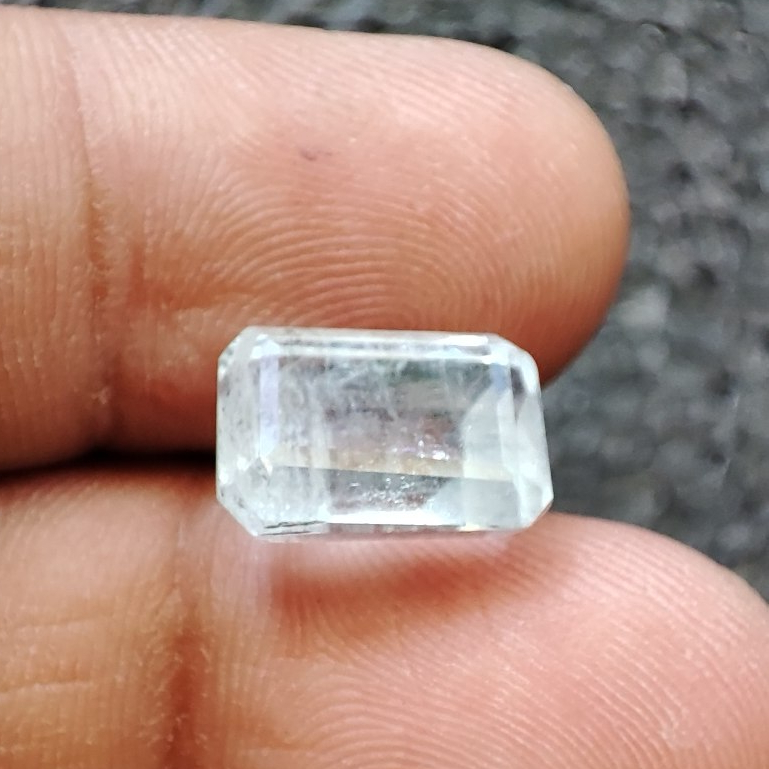 Stone / Batu Asli Aquamarine Transparent Ct 6.5 Original