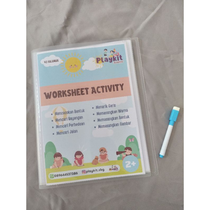 

Playkit Worksheet Activity Wipe and Clean