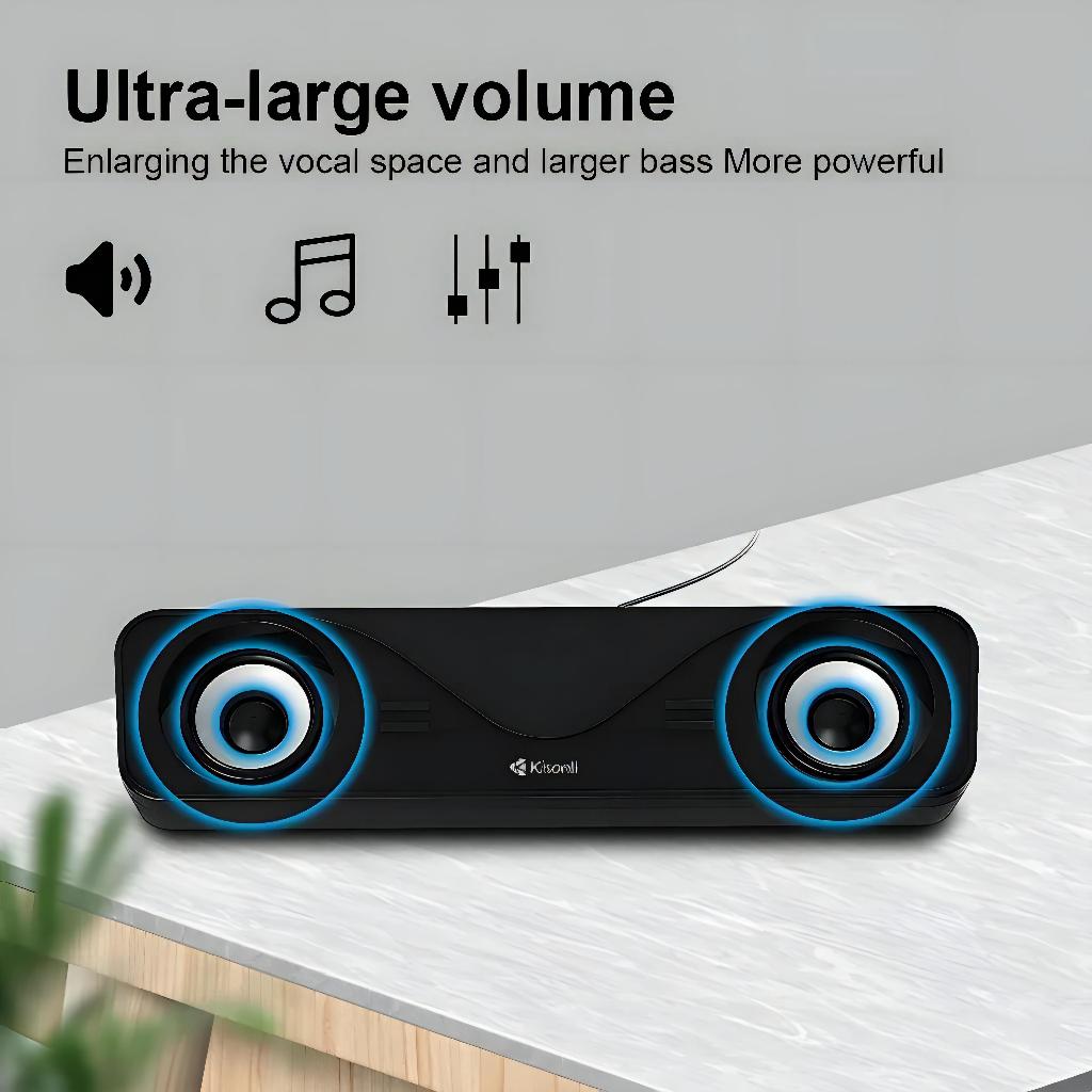 Kisonli Speaker Laptop / Komputer Soundbar I-610-1