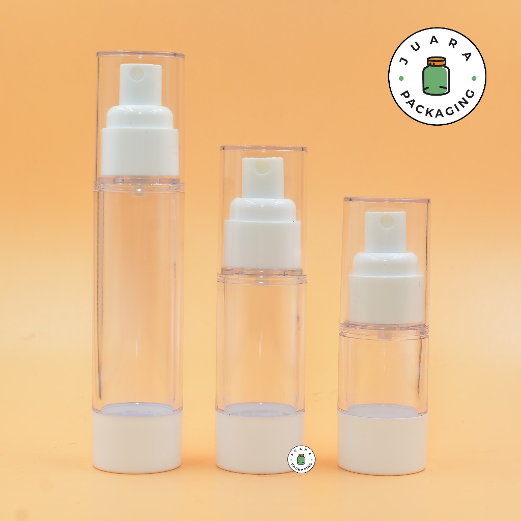 Botol Airless Spray 15ml 30ml 50ml Botol Acrylic Spray Airless Putih Akrilik 15 ml 30 ml 50 ml
