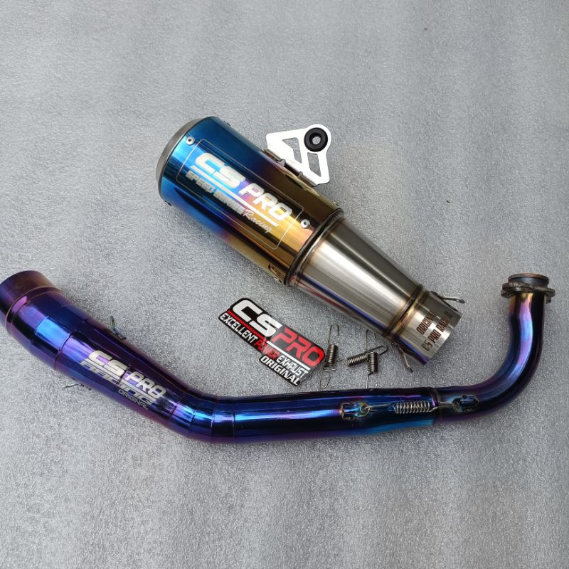 TERBARU KNALPOT RACING BLUEMOON CS PRO ORIGINAL  COCOK UNTUK PCX 160 AEROX 155/CONECTED VARIO 125/15