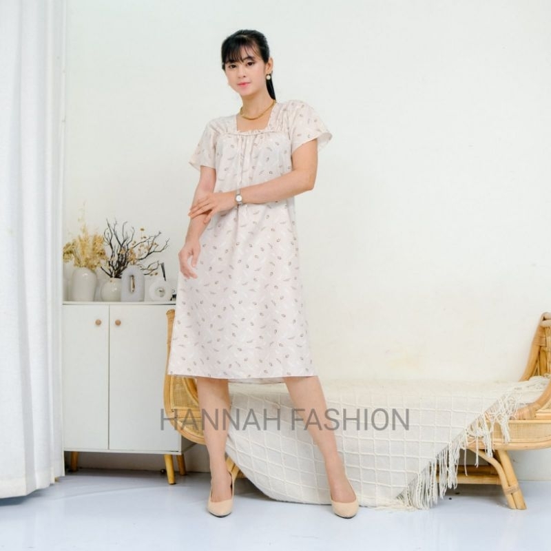 Daster Fuji Bali Motif Bunga Selutut Bahan Rayon Premium Viral Kekinian