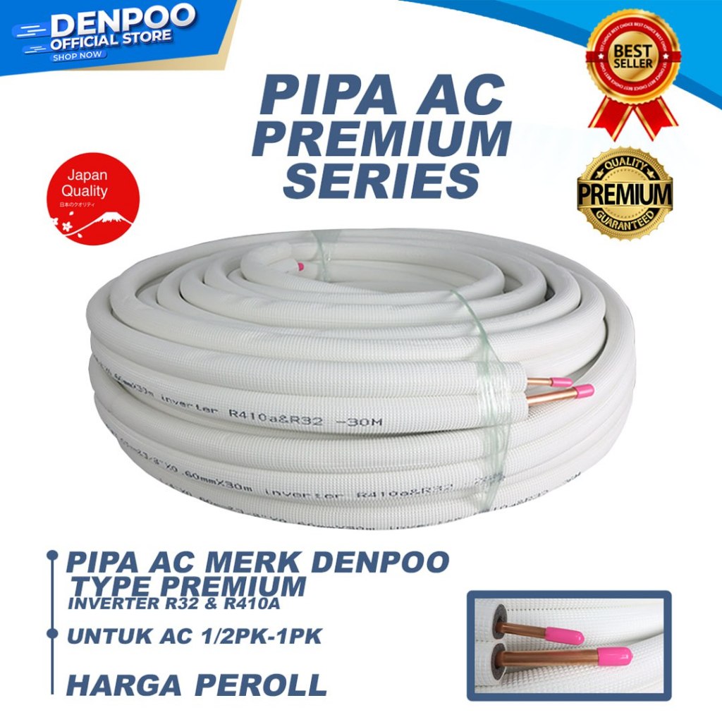 PIPA AC DENPOO PREMIUM 1/2-1PK ( 30M/ROL)