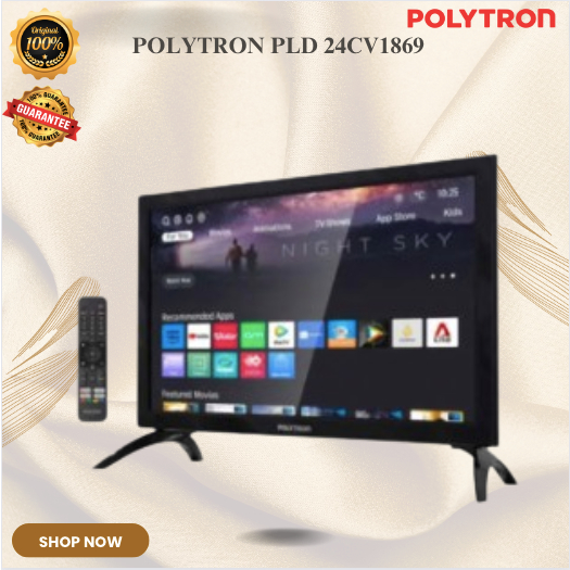 Polytron LED Smart TV 24 inch PLD 24CV1869 Digital/PLD24CV1869/PLD-24CV1869/PLD 24CV1869