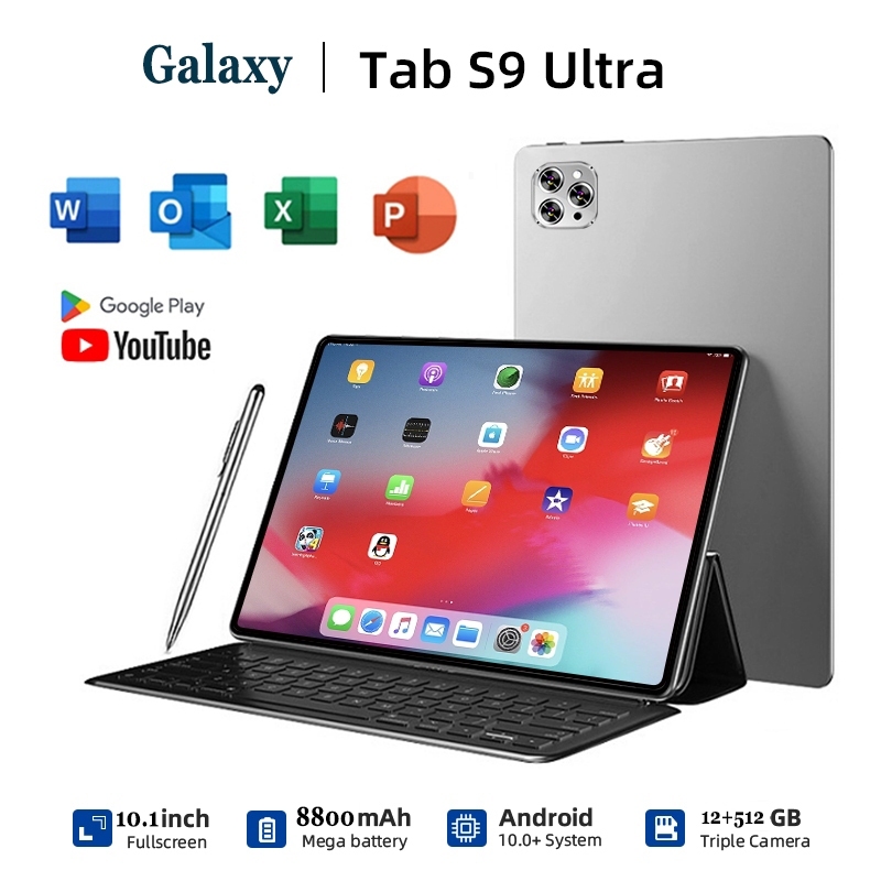 【Garansi Resmi+Free Ship】Tablet Murah 5G Baru Galaxy A9/S10/9/8 Ultra Tab 10.1inch RAM 12GB+512GB ROM Tablet baru Tablet Pembelajaran Tablet Android laris manis SIM WIFI/S9/pro11/s8/samsung/