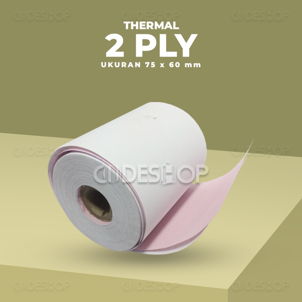 

Kertas Struk Kasir NCR 60 X 75 mm - 2PLY / Rangkap 2 Printer Dot Matrix