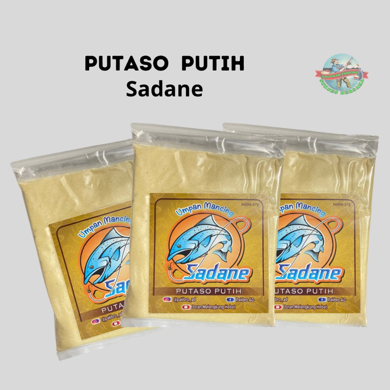 Umpan Putaso Putih Ikan Mas Sadane Putih