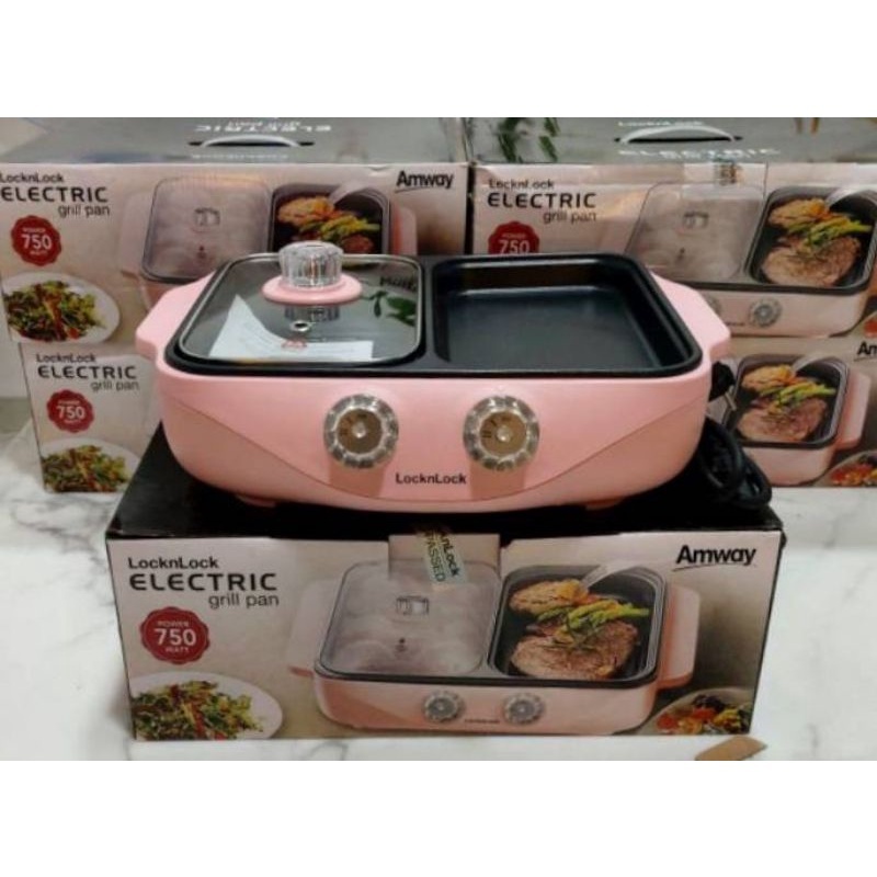 LOCKnLOCK KOMPOR LISTRIK 2 IN 1 GRILL PAN BBQ PANGGANG
