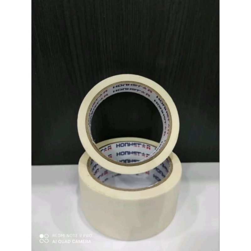 

Masking Tape / lakban honhstar / isolasi kertas 24mmx17m 48mmx17m Putih MURAH