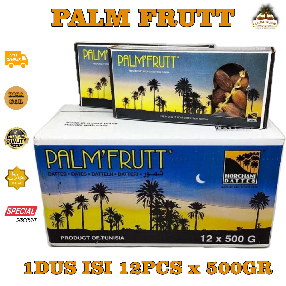 

PALM FRUTT /kurma tunisia tangkai palm frutt 500gr[12pcs]